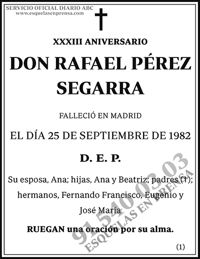 Rafael Pérez Segarra